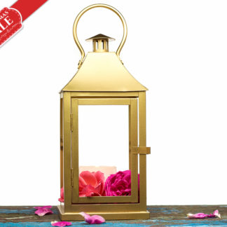 Tabletop Indoor Outdoor Lantern Centerpiece-Gold Candle Holder-Golden Wedding Lantern Card Holder-Christmas mantle Decor-Gold Decor